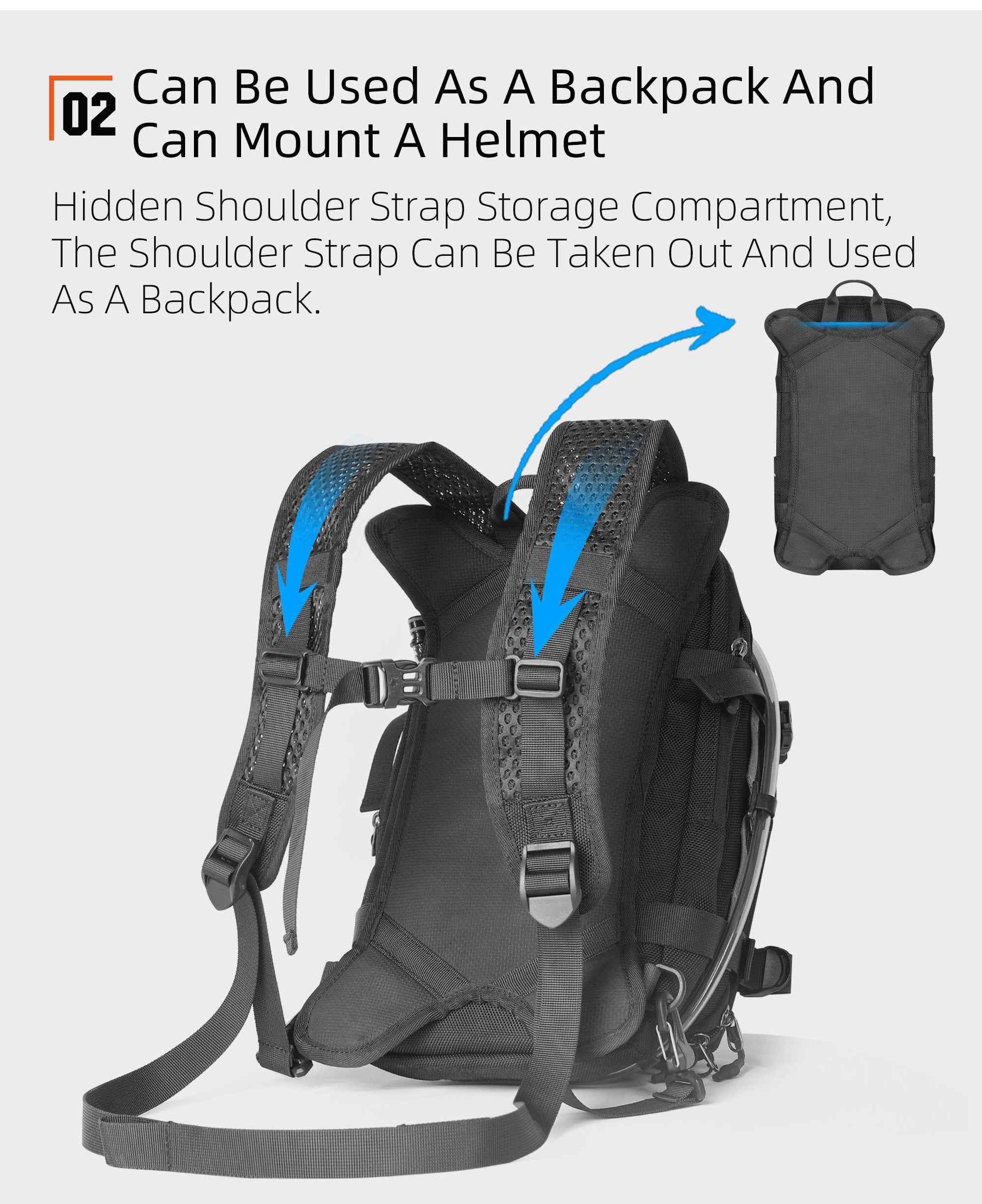 Bolso Tanque 9L para Moto - Con Porta-Bolsa de Hidratación, Impermeable