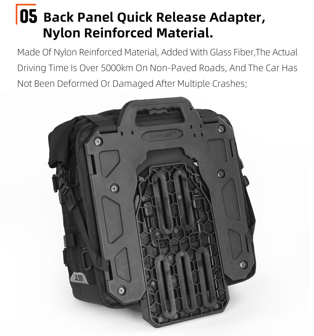 Alforja Lateral para Moto 35L - Desenganche Rápido Impermeable