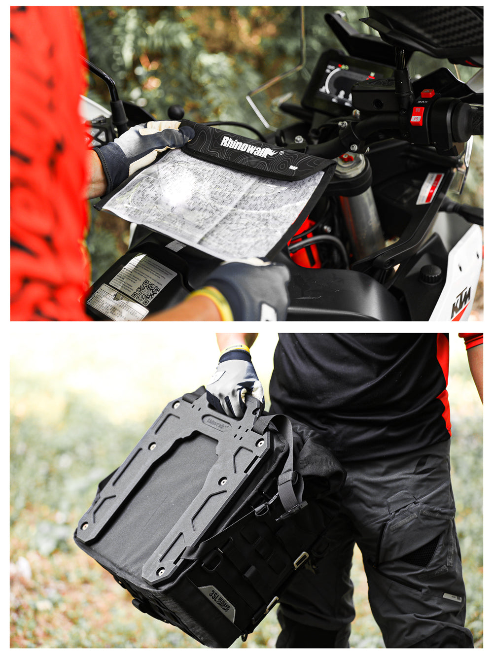 Alforja Lateral para Moto 35L - Desenganche Rápido Impermeable