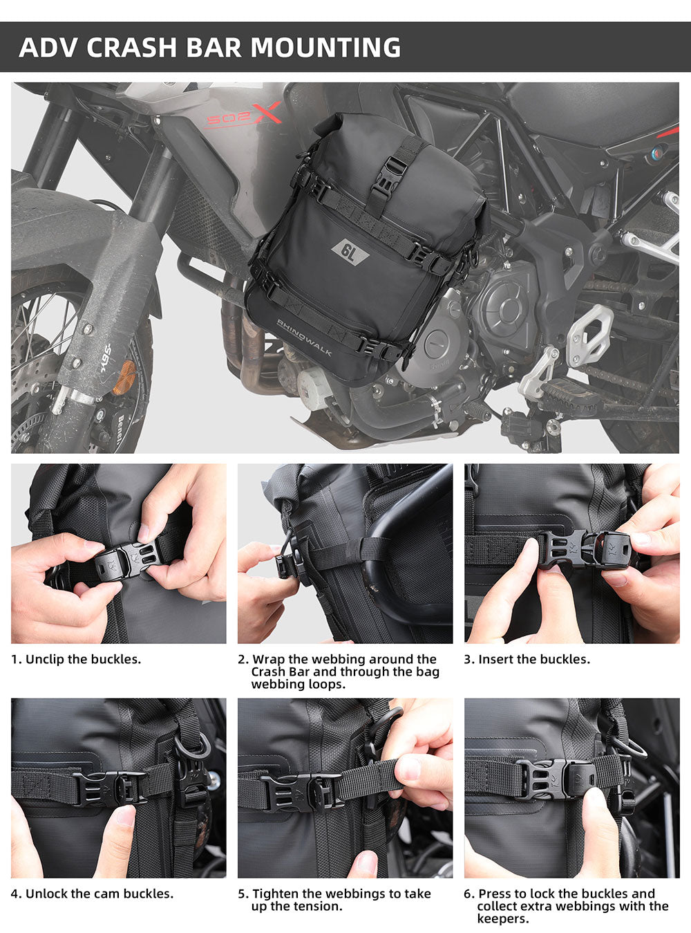 Bolso Impermeable para Caño de Protección 6L