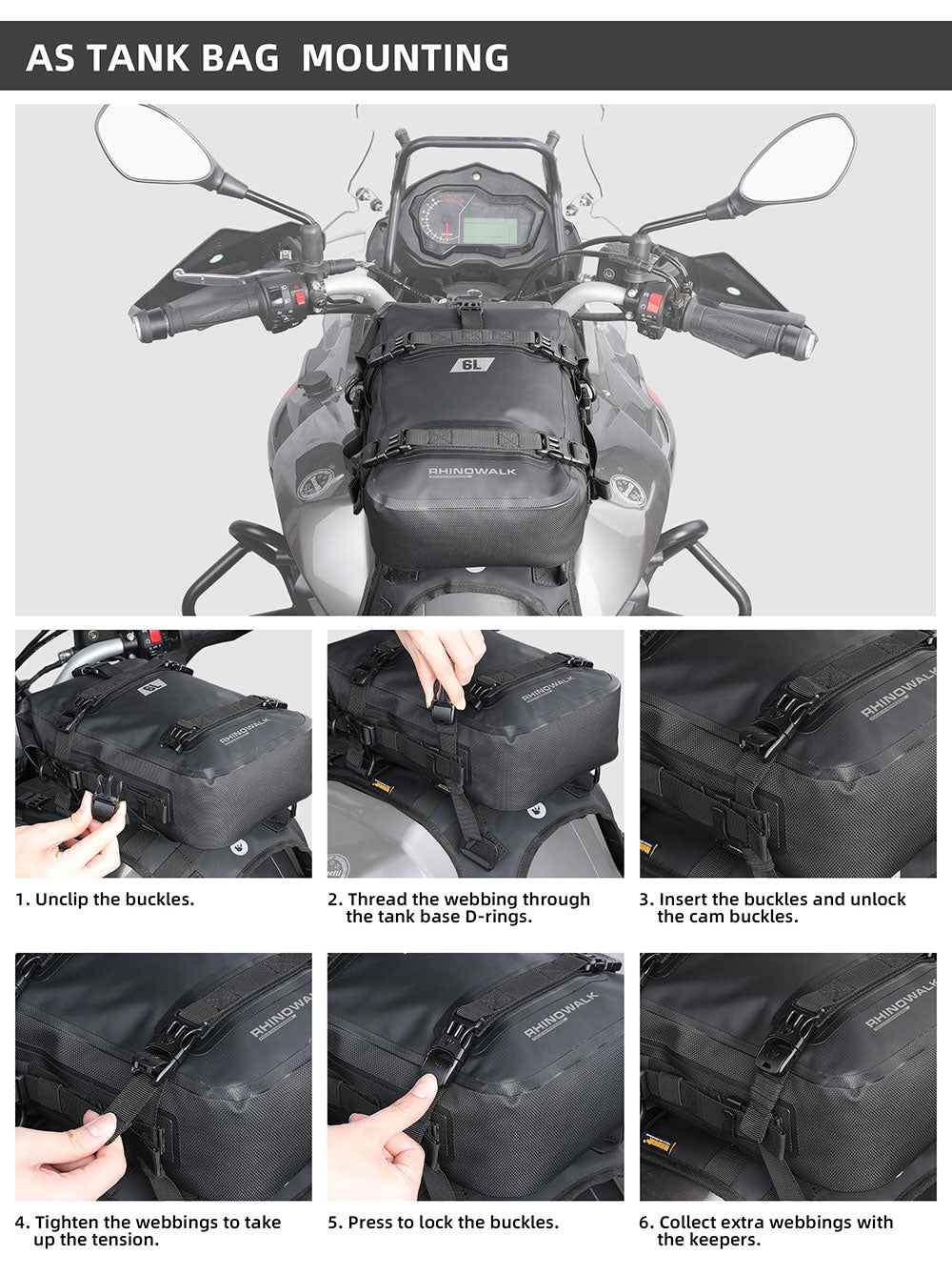 Bolso Impermeable para Caño de Protección 6L