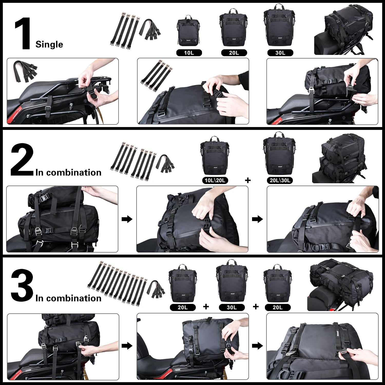 Bolso Cola para Moto 10 Litros - MT21610